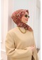 Silk Home Soft Eşarp 73078-18 Kahverengi, Yeşil, Pembe, Kiremit
