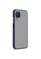Kilifone - Huawei Uyumlu P40 Lite - Kılıf Arkası Buzlu Renkli Düğmeli Hux Kapak - Lacivert