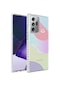 Mutcase - Samsung Uyumlu Galaxy Note 20 Ultra - Kılıf Kenarlı Renkli Desenli Elegans Silikon Kapak - No7