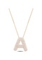 Inure Jewelry 925 Ayar Gümüş -c- Harfi Kolye Rose Kaplama