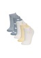 Defacto Kadın 5li Pamuklu Patik Çorap B6036axnswt1