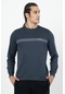 Maraton Sportswear Regular Erkek Bisiklet Yaka Uzun Kol Basic Siyah Sweatshirt 21728-siyah