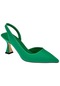 Pullman Saten Kadın Topuklu Ayakkabı Pl-3100 Yeşil-yeşil