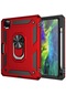Noktaks - iPad Uyumlu Pro 11 2020 2.nesil - Kılıf Çift Katman Koruyucu Vega Tablet Arka Kapak - Kırmızı