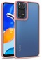 Kilifone - Xiaomi Uyumlu Redmi Note 11 Pro 5g - Kılıf Arkası Şeffaf Kamera Çevresi Parlak Zıt Renkli Flora Kapak - Rose Gold