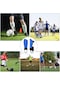 Mavi Ayak Bileği Koruyuculu Ve Ayarlanabilir Askılı Futbol Tekmelik Çocuklar İçin Futbol Koruyucu Ekipman
