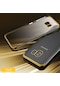 Noktaks - Samsung Galaxy Uyumlu S9 - Kılıf Dört Köşesi Renkli Arkası Şefaf Lazer Silikon Kapak - Gold