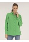 Pierre Cardin Kadın Zümrüt Gömlek Desenli 50262568-vr055