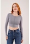 Delta Online Ters Dikişli Basic Antrasit Body Bluz Antrasit