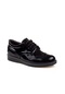 M2s Siyah Erkek Çocuk Rugan Bağcıklı Klasik Ayakkabı-siyah