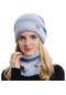 Kışlık Kadın Degrade Renkli Örme Şapka-mor