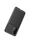 Tecno - Samsung Galaxy Uyumlu A72 - Kılıf Auto Focus Negro Karbon Silikon Kapak - Siyah