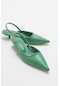 Sue Yeşil Cilt Kadın Topuklu Ayakkabı