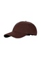 Pamuk Yıkanmış Beyzbol Şapkası Gölge Düz Renk Düz Renk Eski Yumuşak Üst Beyzbol Şapkası Bayan Şapkası -kahverengi