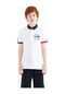 Tommy Life Beyaz Kol Ucu Renkli Logo Nakışlı Standart Kalıp Polo Yaka Erkek Çocuk T-shirt - 11138 Beyaz