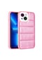 Noktaks - iPhone Uyumlu 13 - Kılıf Kamera Korumalı Renkli Parlak Seksek Kapak - Pembe