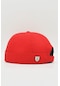 Kırmızı Hiphop Docker Şapka %100 Pamuk Katlamalı Cap - Standart