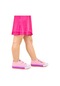 Kiko Kids Linen Cırtlı Kız Çocuk Keten Spor Ayakkabı Pembe