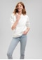 Mavi - Kapüşonlu Beyaz Basic Sweatshirt 167299-70057
