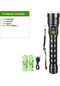 En Güçlü 500 W Led El Feneri Usb Şarj Edilebilir El Fenerleri Süper Parlak Uzun B - 18650 Battery B - 18650 Battery Çok Renkli