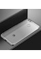 Kilifone - Huawei Uyumlu P Smart Fıg-lx1 - Kılıf Dört Köşesi Renkli Arkası Şefaf Lazer Silikon Kapak - Gümüş