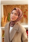 Silk Home Soft Eşarp 73073-05 Kahverengi, Parlak Turuncu, Lila, Bej