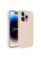 İphone 12 Pro Uyumlu Magsafe Wireless Şarj Özellikli Pastel Renk Silikon Zore Plas Kılıf-pembe Pembe Açık