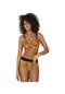Endeep Kadın Kaplan Desen Toparlayıcı Bikini Takımı-siyah-kahverengi
