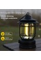 Cbtx Outdoor Retro Şekli Açık Kamp Işık Ipx4 Su Geçirmez Tip-c Hızlı Şarj Kanca Tasarım Çadır Lambası Çok Fonksiyonlu El Dış Mekan Işık Siyah