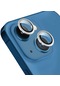 Forzacase İphone 14 İle Uyumlu Kamera Camı Lens Koruyucu Halka Seti - Fc381 Gümüş