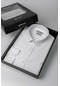 Erkek Beyaz Klasik Yaka Kolay Ütülenebilir Pamuklu Slim Fit Özel Kutulu Gömlek A41y2235