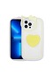 Kilifolsun iPhone Uyumlu 13 Pro Max Kılıf Kedi Figürlü Pop Soketli Ritmik Kapak Sarı