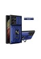 Samsung Uyumlu Galaxy S24 Ula Artı S23 Ula Artı Case A15 A14 A54 A25 Slayt Standı Halka Blue Samsung Uyumlu A35 5g Blue