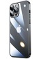 iPhone Uyumlu 13 Pro Kılıf Sert Pc Renkli Çerçeveli Lopard Riksos Kapak - Siyah
