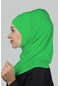 İkili Set Pratik Eşarp Hazır Türban Ve Hijab Tesettür Bonesi Açık Yeşil