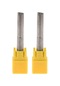2 Adet 6mm Shank Tungsten 6mm Shk Çift Flüt Düz Freze Ucu Ahşap Yapım Aleti 22mm Diğer