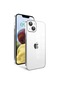 Mutcase - İphone Uyumlu İphone 14 - Kılıf Kamera Korumalı Renkli Çerçeveli Garaj Kapak - Gümüş