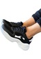 Yüksek Taban Kadın Spor Ayakkabı Siyah - Beyaz-siyah - Beyaz