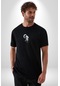 Japon Anime Baruto Momoshiki Siyah Oversize Unisex Ön Orta Minimal Baskılı Tişört Siyah