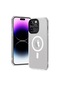 Kilifone - İphone Uyumlu İphone 13 Pro Max - Kılıf Kablosuz Şarj Destekli Hibrit Magsafe Kapak - Renksiz