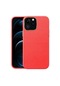 Kilifolsun iPhone Uyumlu 13 Pro Max Kılıf Koruyucu Suni Deri Natura Kapak Kırmızı