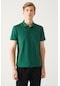 Avva Erkek Yeşil Standart Fit Normal Kesim 3 Düğmeli Kıvrılmaz Polo Yaka T-Shirt E001035