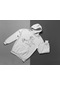 Çizgi Film Tom Ve Jerry Baskılı Unisex Oversize Hoodie Beyaz