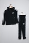 Unisex Dalgıç Kumaş Spor Çocuk Eşofman Takımı Esf.2525 Siyah