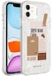 iPhone Uyumlu 12 Kılıf Mermer Desenli Lopard Marbello Kapak - Kahverengi