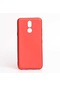 Noktaks - Lg Uyumlu Lg K40 - Kılıf Mat Renkli Esnek Premier Silikon Kapak - Kırmızı