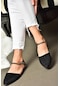 Fox Shoes Siyah/platin Kadın Babet B726024402 Siyah