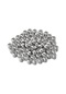 20-100 Adet/grup 6 8 10 12 14mm Ccb Spacer Boncuk Yuvarlak Gevşek Boncuk Büyük Rhodium 14mm X 20pcs Çok Renkli