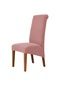 Yüksek Sırt Ve Evrensel Yüksek Elastikiyet Sandalye Örtüsü Jakarlı M Xl Boyutu Pink M Size 45-58cm Pink
