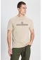 All Terrain Gear Regular Fit Normal Kesim Bisiklet Yaka %100 Pamuk Bej Tişört W241538640
